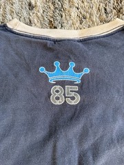 Vtg 90s JNCO Jeans Ringer Crown 85 Shirt Made in USA Skater Y2K XL 100% Cotton