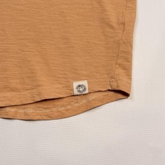 Free Planet Shirt Mens Medium Brown Organic Cotton Pocket Crewneck Tee Eco