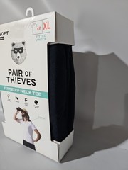 Pair of Thieves Men’s 2 pk Fitted V Neck Black XL