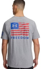 Under Armour Freedom Banner T-Shirt – Steel Light Heather / Royal – New