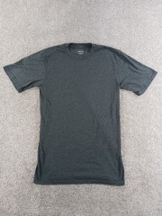 BCG Small Mens Short Sleeve T-Shirt Gray Cotton Blend Crew Neck
