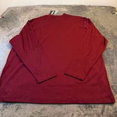 Murano Liquid Luxury Shirt Mens 2XB Burgundy Mock Neck Long Sleeve Cotton NWT