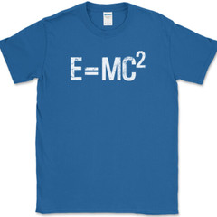 Einstein’s Theory E=MC2 T-Shirt Science Theoretical physicist Math Tee