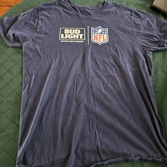 Bud Light Official Beer Sponsor NFL Blue T-shirt, Large