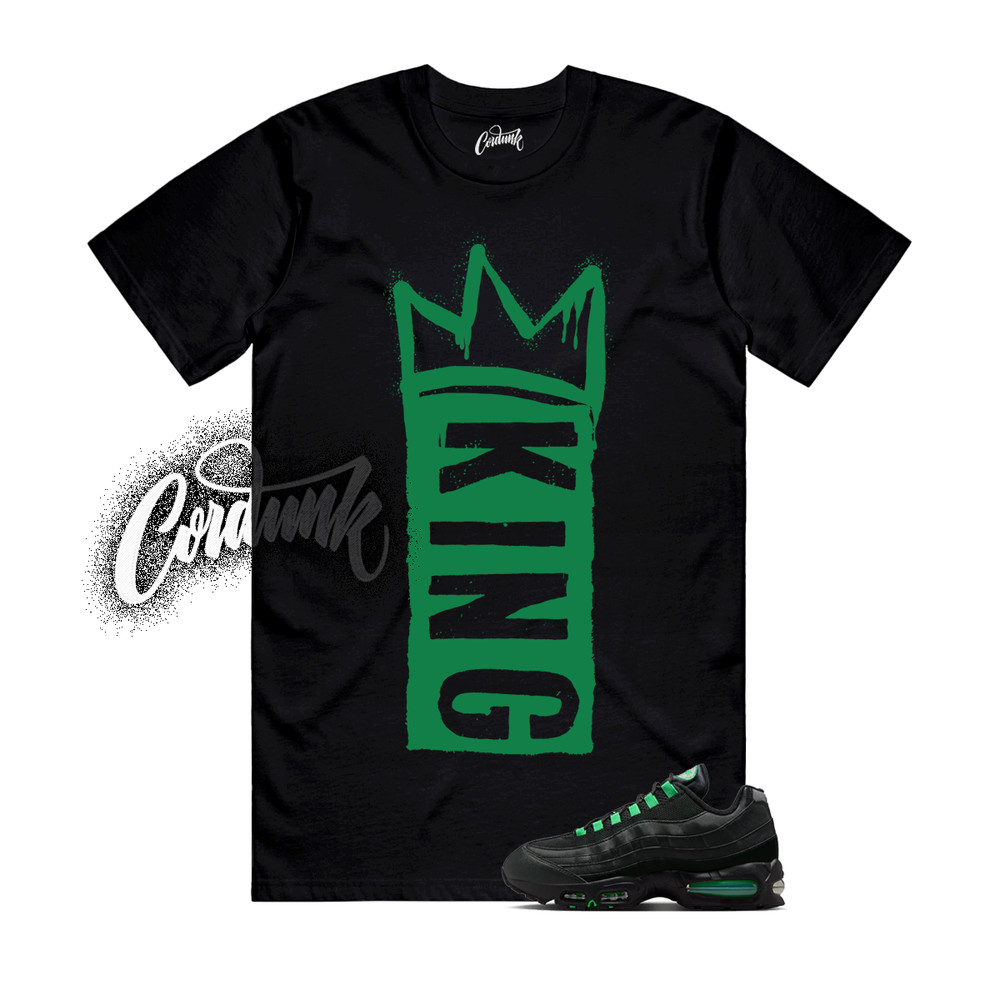 Air Max 95 Green Shock Big Bubble Black OG T Shirt Match Match K1