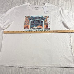 Glacier Rocky Mountains Mt Graphic T-Shirt XXL NWT