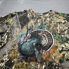 Vintage 90s Sportex Adult 2XL Turkey Camo T-Shirt Mossy Oak Break Up USA