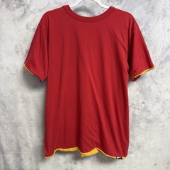 Vintage 90s Double Face Phys Ed T Shirt Mens XL Red/Yellow USA