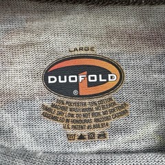 Duofold Camo Long Sleeve Mock Neck Mens Sz L Shirt Mossy Oak Hunting Outdoor