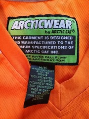 ARCTIC CAT ArcticWear Sno-Cross Jersey Orange Long Sleeve Shirt Mens Medium