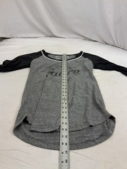Sauce Hockey Shirt S Gray 1/2 Sleeve Poly Cotton Rayon Made USA YGI O2-331