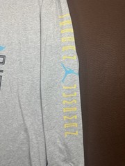 Air Jordan Brooklyn AJ11 Graphic Long-Sleeve T-Shirt IM6507-050 Gray XL NWT
