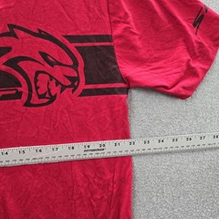 Hollister Men Shirt MEDIUM Red Graphic Hellcat SRT Boxy Fit Tee Logo NWT