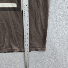 VINTAGE Volcom Men Shirt L Brown Graphic Big Logo Short Sleeve Y2K Skater
