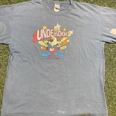 Underdog Shirt XL 90s 00s Distressed Cartoon Superhero Movie TV Series Tee