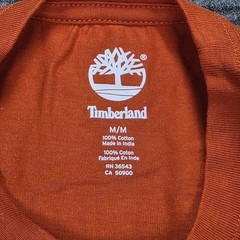 Timberland Rugged & Durable Graphic T-Shirt Men’s Size M Orange Short Sleeve NWT