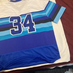 Baseball Jersey Star Multi Blue Size XXL Brand New With Tags