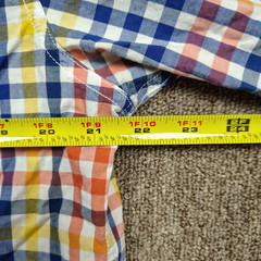 BORN FLY Shirt Men XL Plaid Short Sleeve Button Up Tide Detergent Parody Y2K