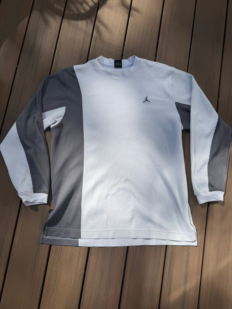 Air Jordan 2005 Long Sleeve Thermal Mens L Gray 20th Anniversary Jumpman L