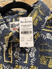 Reyn Spooner UC Cal Berkeley Blue Hawaiian Shirt Classic Men’s XL NWT