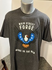 Main Street Forge Men’s T-shirt XL Black – Cotton Poly Rayon – MADE IN USA