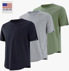 MagnaMan Men’s 3-Pack Short Sleeve Crew Neck T-shirts Size: 2XL (Runs Small)