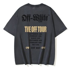 Off White T-Shirt Black S-M-L-XL