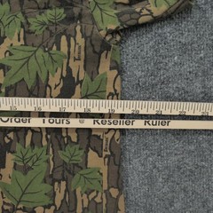 Vintage Camouflage T Shirt Adult Medium Brown Green Tree Bark Ace Sportswear 80s