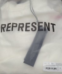 Represent Owners Club T-Shirt Flat White/Bubblegum Large