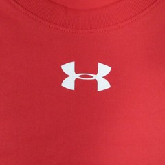 Under Armour Shirt Mens Medium Red Heat Gear Activewear Performance Gym Stretch