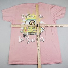 Bucees Shirt Unisex M Pink VW Flower Bus Follow Me Road Trip Dual Retro Graphic