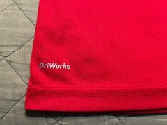 Athletic Works DriWorks Adult Medium (38-40) Red 100% Polyester T-Shirt