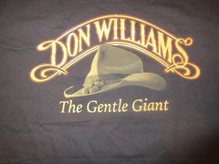 Vintage Don Williams The Gentle Giant Tour Country Music cotton T Shirt Size XL