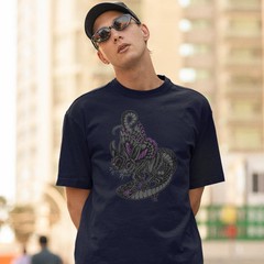 Men’s Oversized Round Neck Streetwear T-Shirt Soft Cotton Casual Wear Comfort