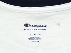 Champion Mens Ringer Tee Shirt Classic Jersey T-Shirt Short Sleeve Gradient Logo