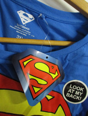 DC Comics Superman Costume T-Shirt with Detachable Cape – Men’s Size 3XL – BNWT