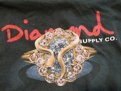 Vtg Xl Long Sleeve diamond supply co T-shirt Graphic Design Y2K Grunge