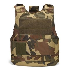 Body Bulletproof Vest Front Back Plates Armor Tactical Jacket Guard Security Kit