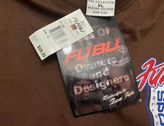 NEW VINTAGE 90’s FUBU L/S T SHIRT MENS XL BROWN ALL WEATHER SPORT COLLECTION e