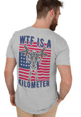 WTF is a Kilometer T-shirt Humor Sarcastic American Patriotic USA Gun T shirt