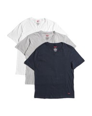 NEW Levi’s Men’s Tees T-Shirts 3 Pack M L White Gray Black V-Neck Cotton V1