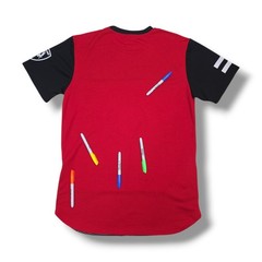Lavish Society Grand Prix Racing Short Sleeve Red & Black Shirt Men’s L