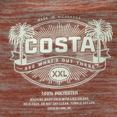 Costa Del Mar Performance Tech Shirt Men’s XXL Coral/Gray Heather Short Sleeve T