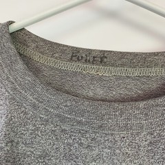 Vintage Army Black Marled Gray Spellout Ringer Tee T-Shirt Shirt Chest 48″