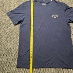 DOCKERS T-SHIRT NAVY BLUE & WHITE Size Medium Basic Tee Anchor Wings