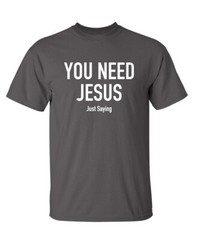 Jesus is Necessary Sarcastic Humor Graphic Super Soft Ring Spun Funny T Shirt