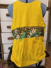 Vintage 90s Body Glove tank top shirt L surfing beach yellow