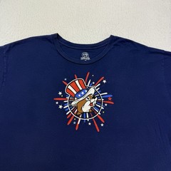 Buc-ees Shirt Mens 4X Blue Fireworks Land of the Free Home of the Brave