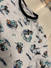 Free Planet Shirt Mens XL Surfer Graphic All Over Print Organic Cotton Beach