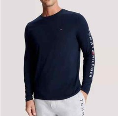 NWT Tommy Hilfiger Men’s Flag Logo All Cotton Regular Fit Long Sleeve T-Shirt